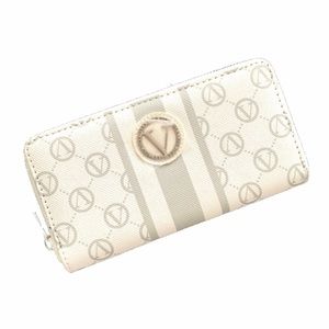 Vera New York - Signature Zip White & Gray Wallet